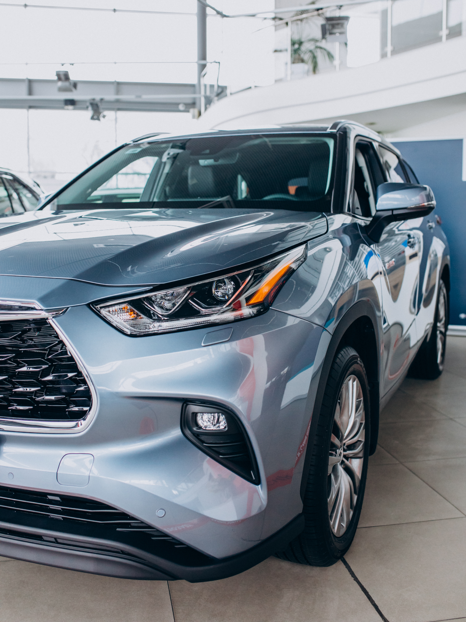 Automobile details close up of new car<br />